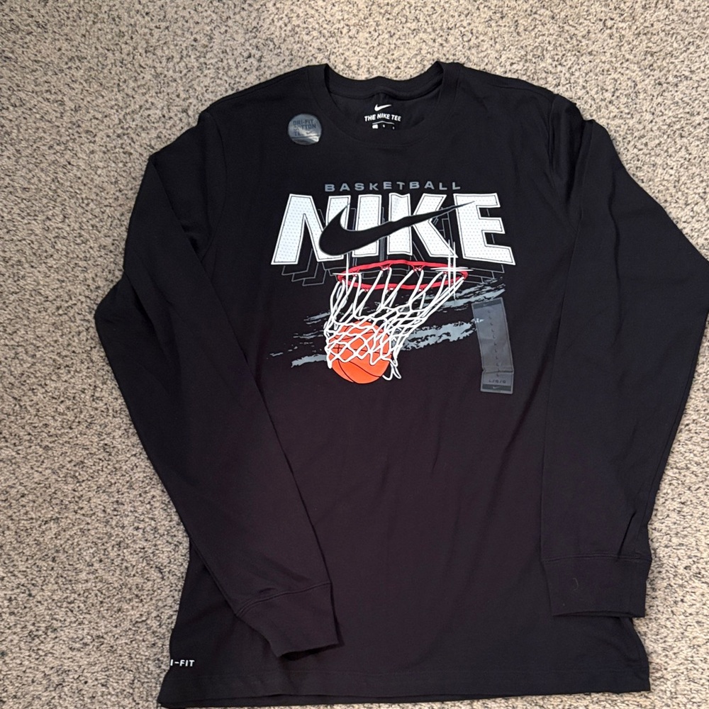 Nike Black Dri-FIT Basketball Graphic Tee